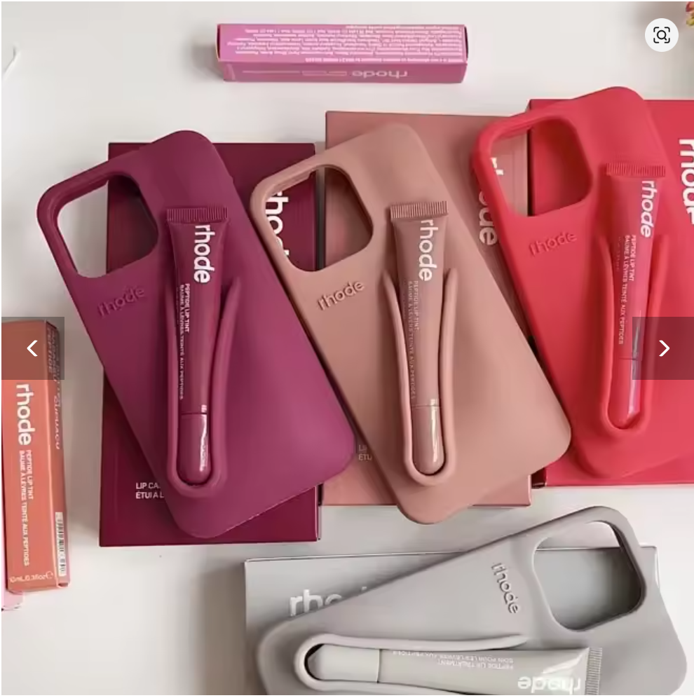 📱💄 Rhode Original  Coque iPhone + Baume à Lèvres Ultra Stylée Original High Quality