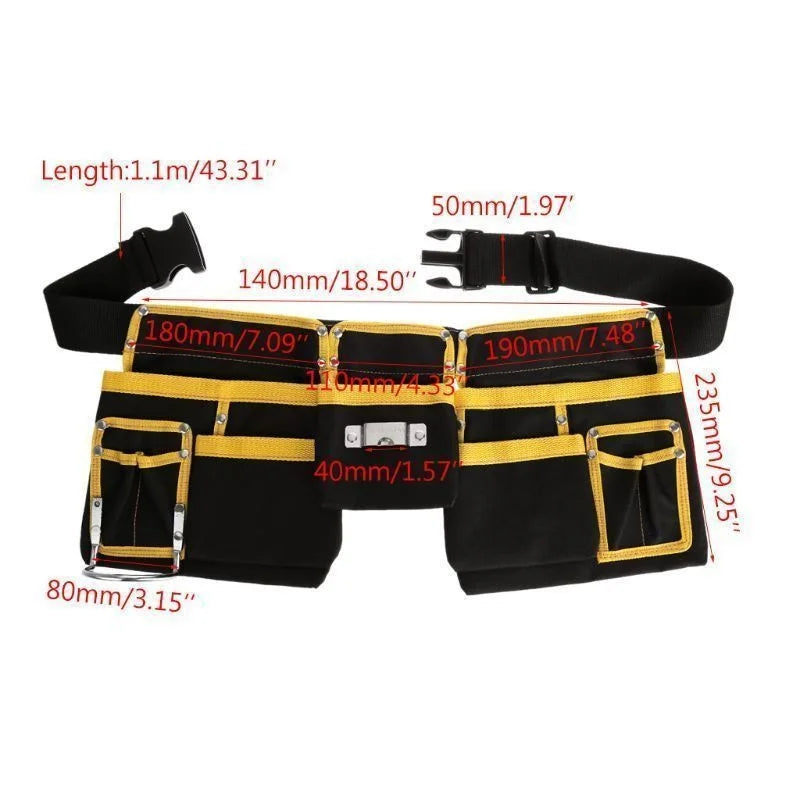 🔧 Sac à Outils Ceinture Multifonction – Tissu Oxford Ultra Résistant