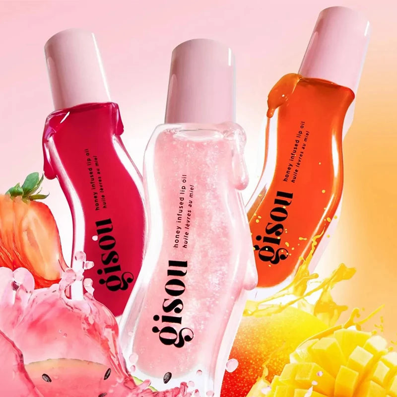 💋Gisou Lip Balm & Original Gloss Oil – Soin Complet pour des Lèvres Pulpeuses, Douces & Brillantes