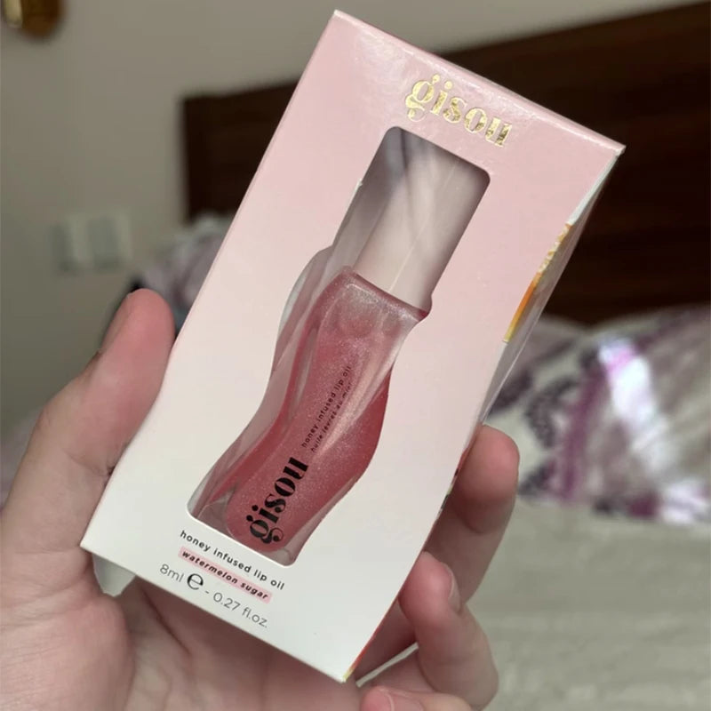 💋Gisou Lip Balm & Original Gloss Oil – Soin Complet pour des Lèvres Pulpeuses, Douces & Brillantes