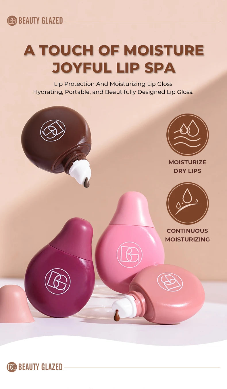 💧 Beauty Glazed Brillance Lèvres Hydratante – Gloss Effet Miroir & Soin Protecteur