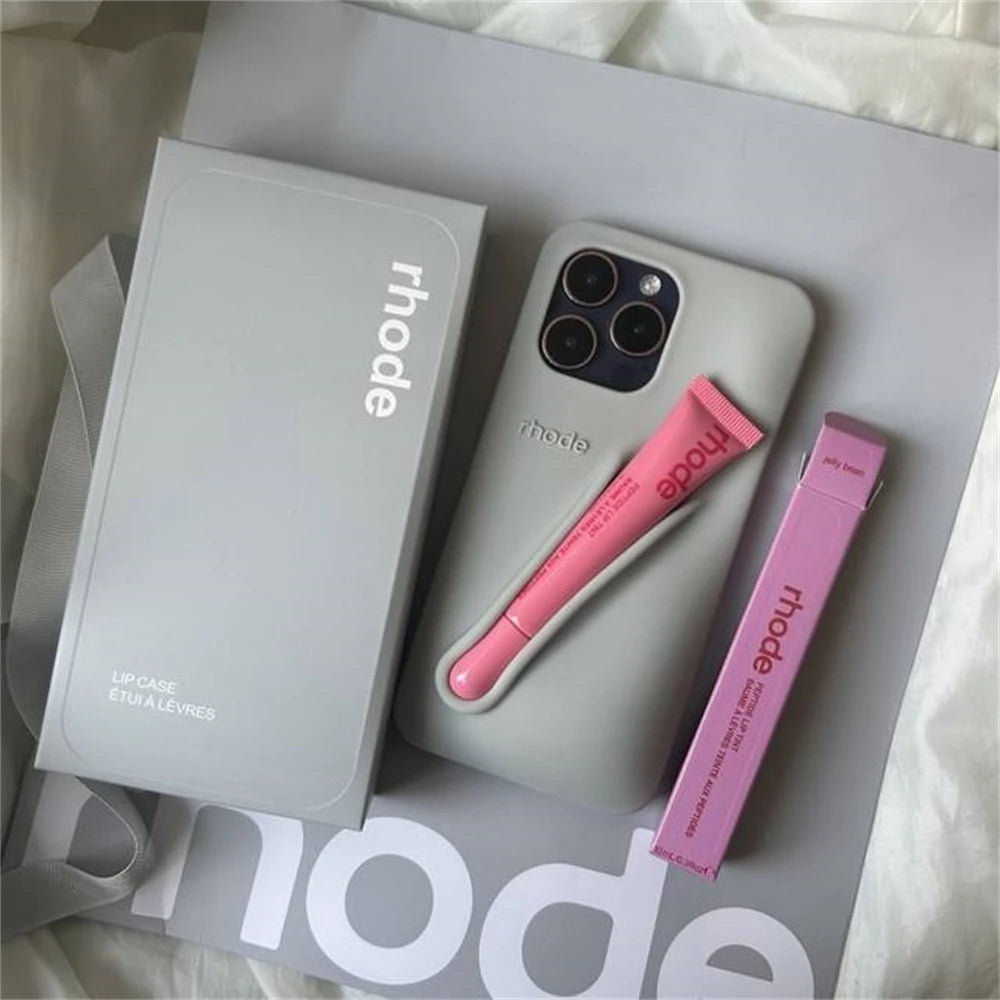 👜 Ensemble Sac Rhode – Coque iPhone + Rouge à Lèvres + Boîte Cadeau Chic & Pratique