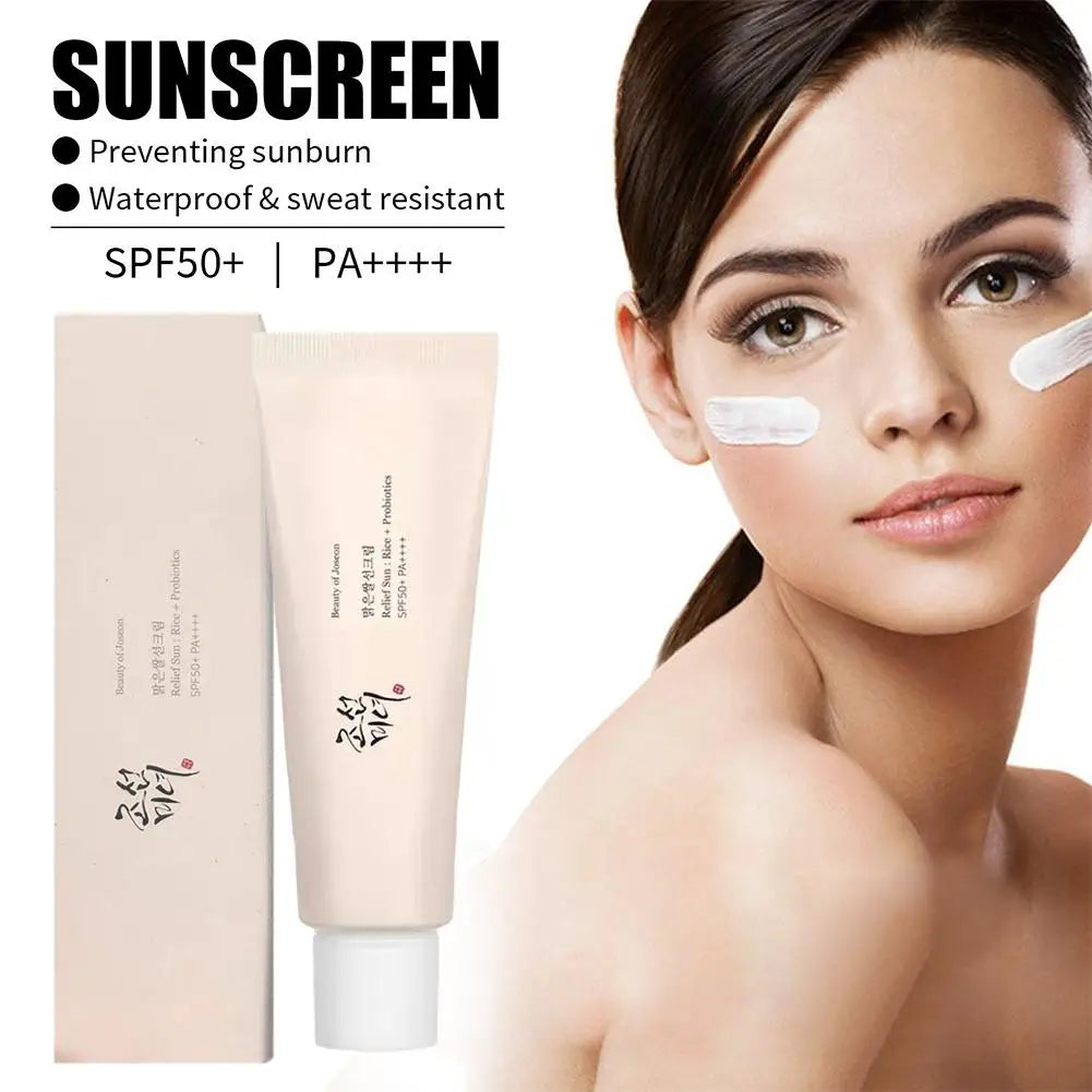 🌾 Anua Rice Probiotic Sunscreen – Soin Solaire & Éclat Naturel à la Niacinamide + Essences Actives