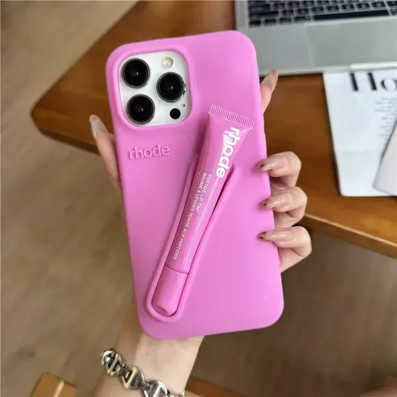 📱💄 Rhode Original  Coque iPhone + Baume à Lèvres Ultra Stylée Original High Quality