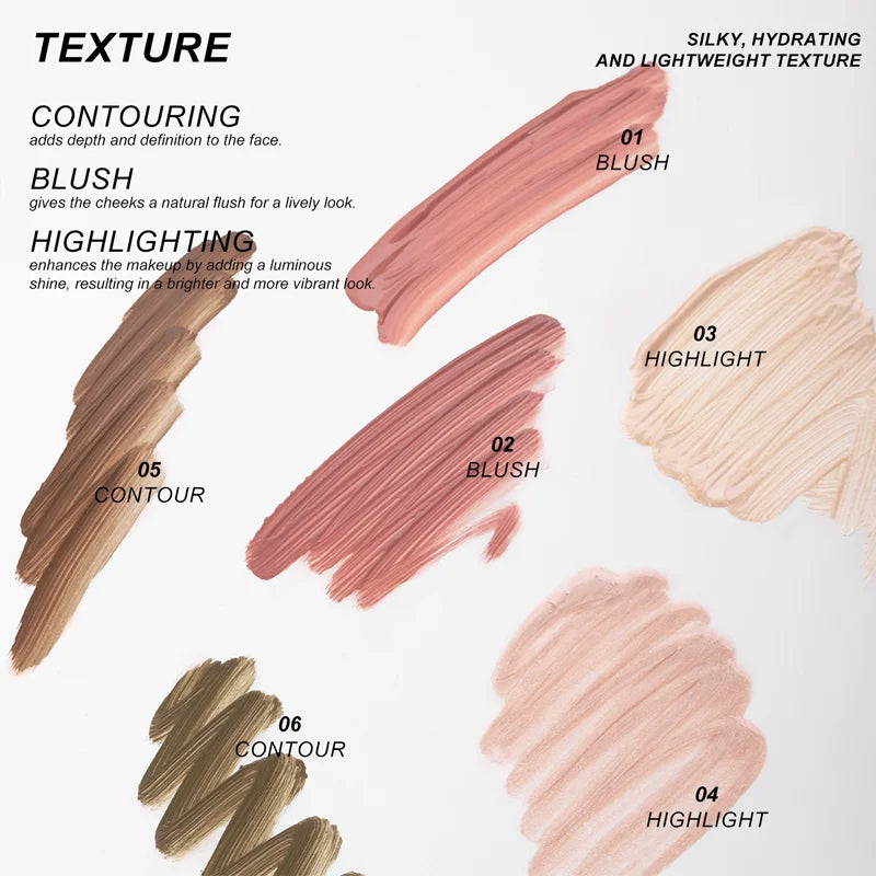 ✨ Multifunctional Liquid Blush Stick – Blush, Contour, Highlighter & Fard à Paupières 4-en-1