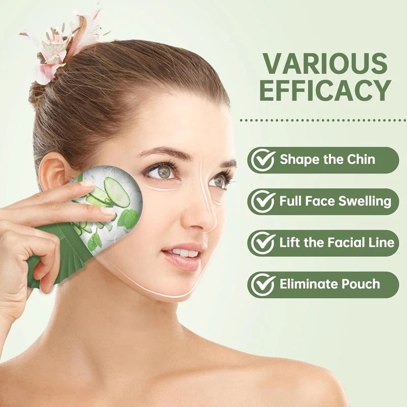 ❄️ Moule à Glaçon Beauté Visage – Soin Naturel Anti-Poches & Éclat Instantané