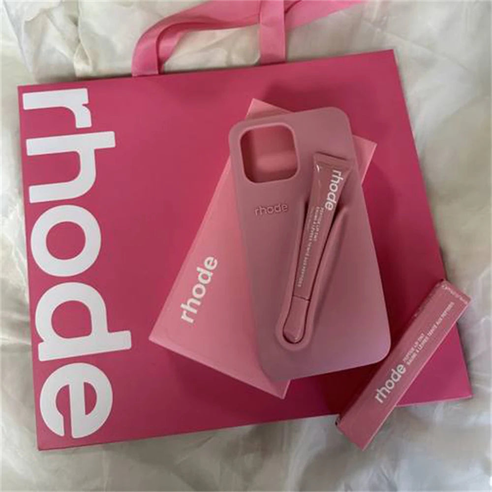 👜 Ensemble Sac Rhode – Coque iPhone + Rouge à Lèvres + Boîte Cadeau Chic & Pratique