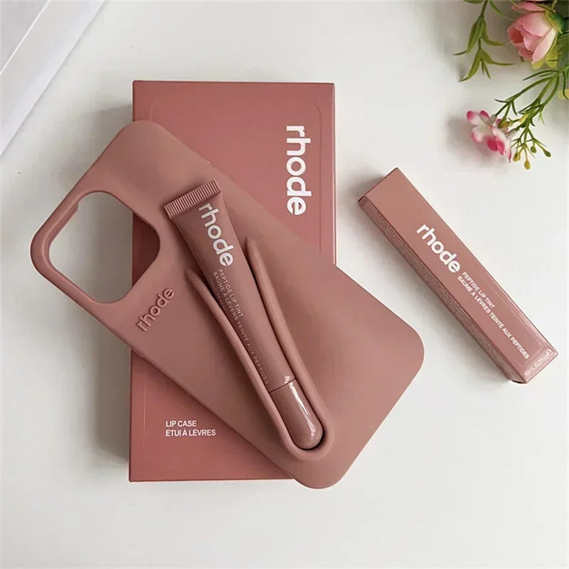 📱💄 Rhode Original  Coque iPhone + Baume à Lèvres Ultra Stylée Original High Quality