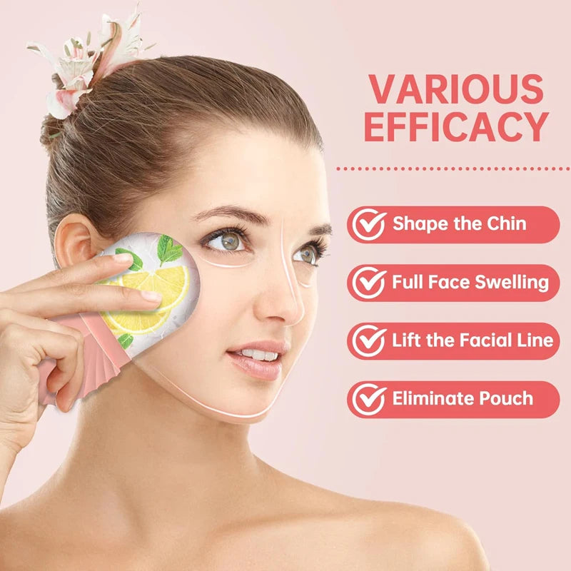 ❄️ Moule à Glaçon Beauté Visage – Soin Naturel Anti-Poches & Éclat Instantané