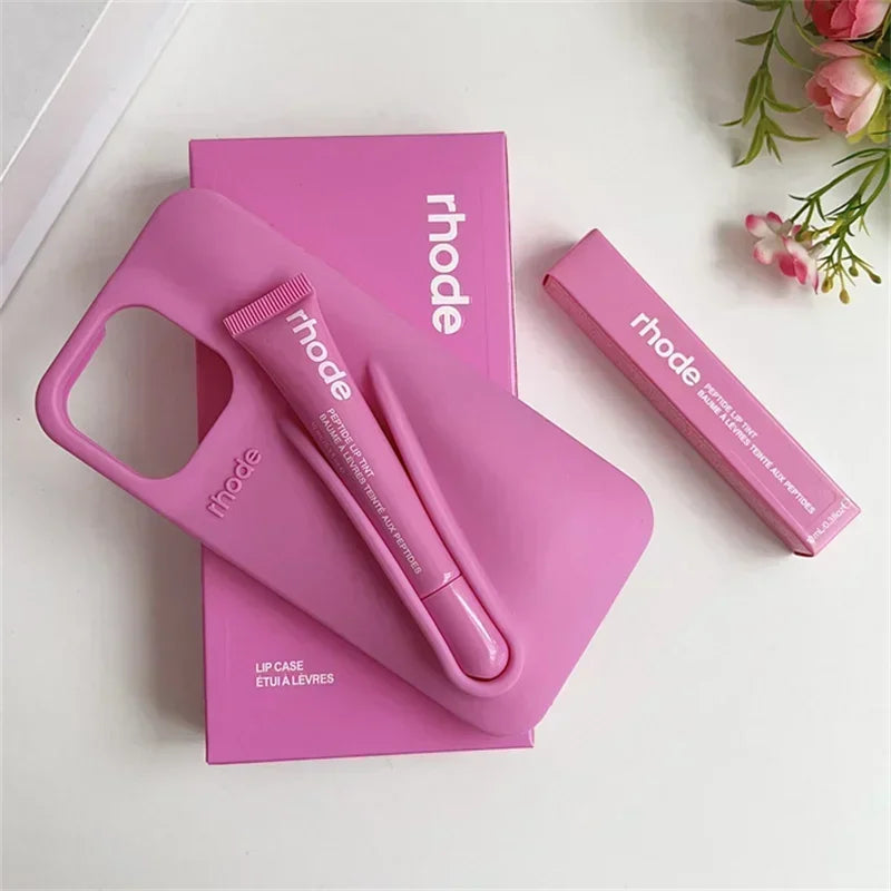📱💄 Rhode Original  Coque iPhone + Baume à Lèvres Ultra Stylée Original High Quality
