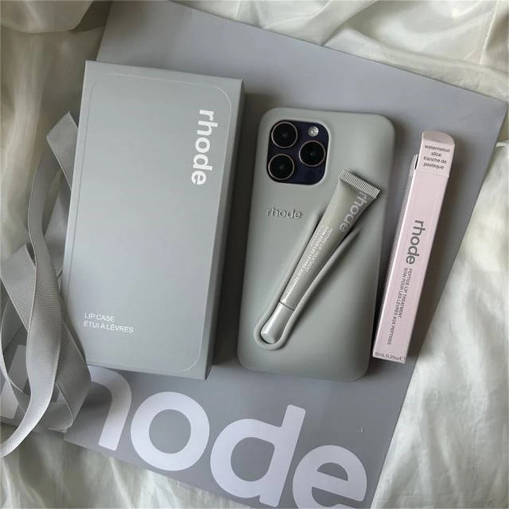 👜 Ensemble Sac Rhode – Coque iPhone + Rouge à Lèvres + Boîte Cadeau Chic & Pratique