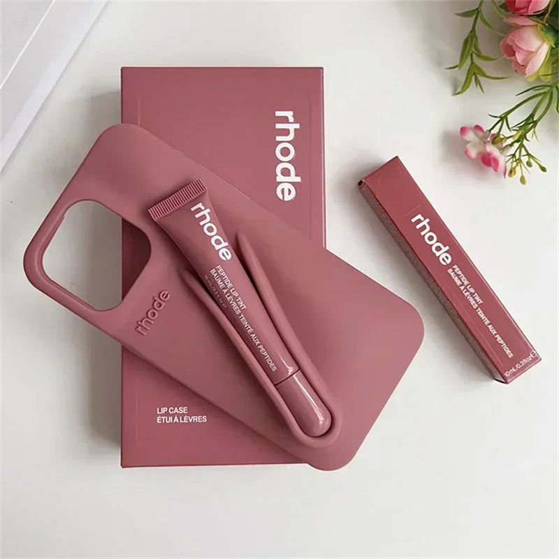 📱💄 Rhode Original  Coque iPhone + Baume à Lèvres Ultra Stylée Original High Quality