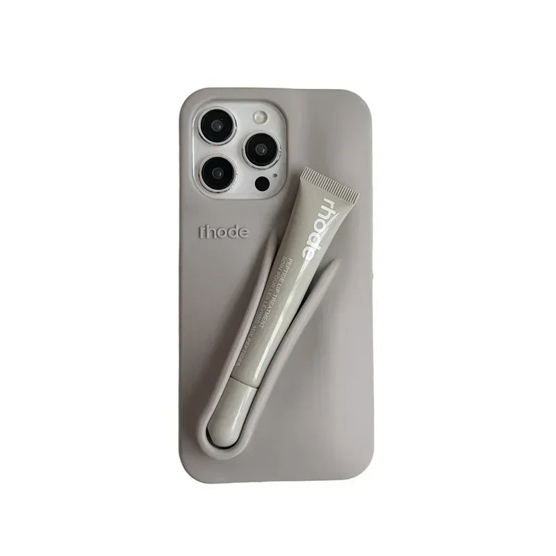 📱💄 Rhode Original  Coque iPhone + Baume à Lèvres Ultra Stylée Original High Quality