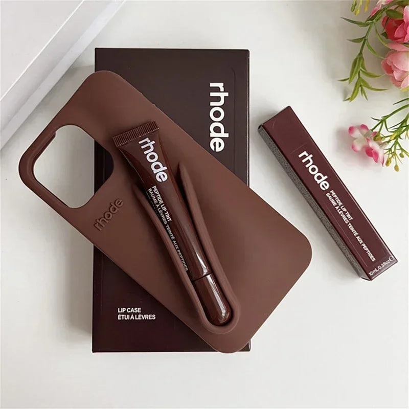 📱💄 Rhode Original  Coque iPhone + Baume à Lèvres Ultra Stylée Original High Quality
