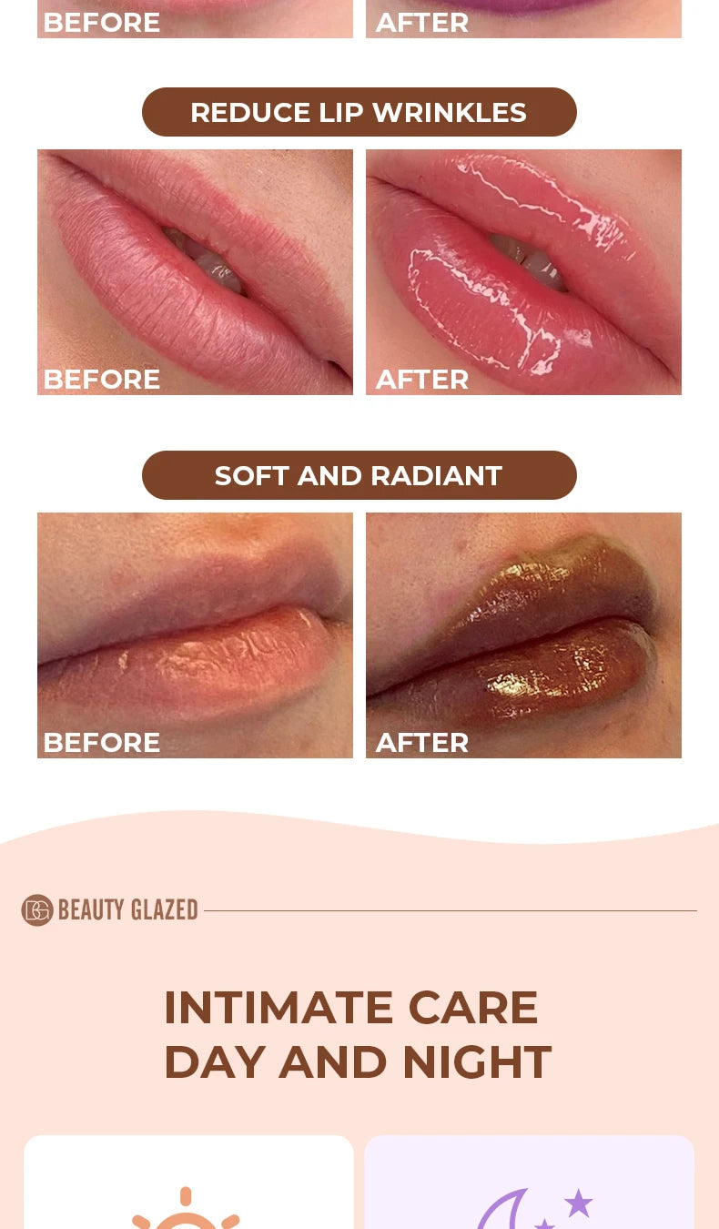 💧 Beauty Glazed Brillance Lèvres Hydratante – Gloss Effet Miroir & Soin Protecteur
