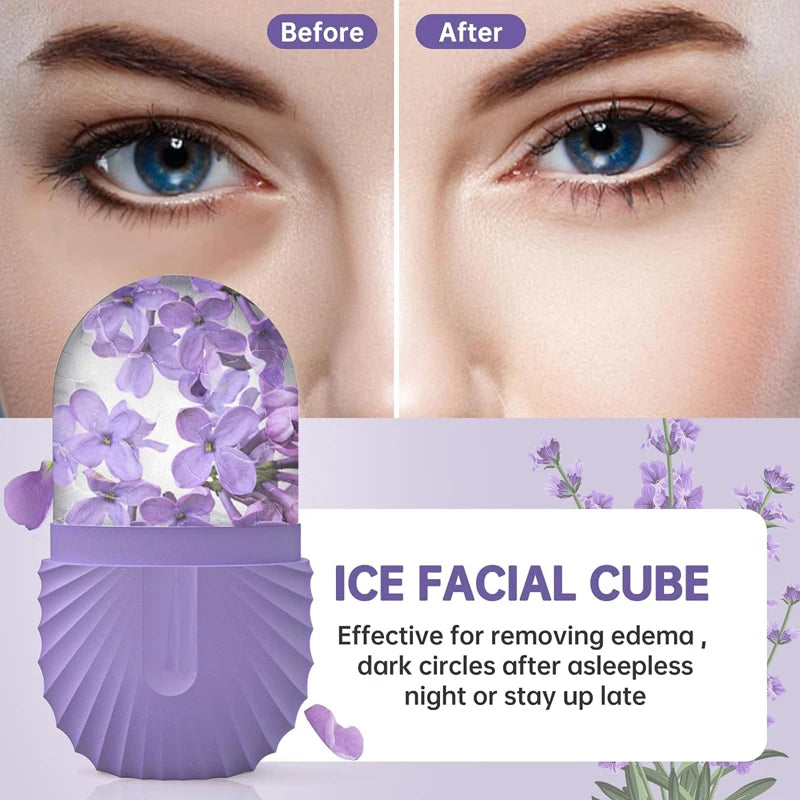 ❄️ Moule à Glaçon Beauté Visage – Soin Naturel Anti-Poches & Éclat Instantané
