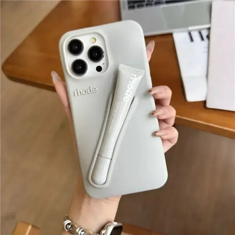 📱💄 Rhode Original  Coque iPhone + Baume à Lèvres Ultra Stylée Original High Quality