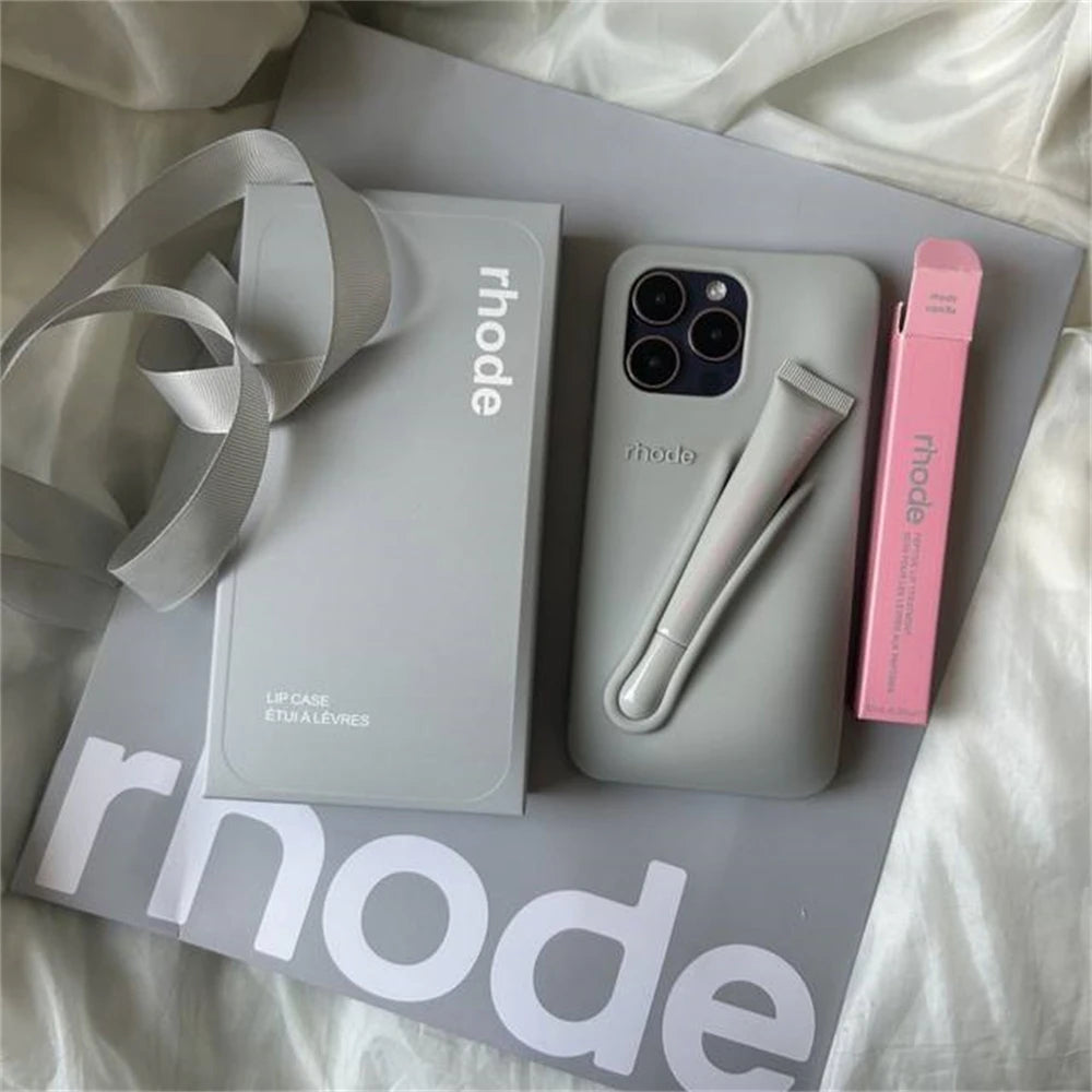 👜 Ensemble Sac Rhode – Coque iPhone + Rouge à Lèvres + Boîte Cadeau Chic & Pratique