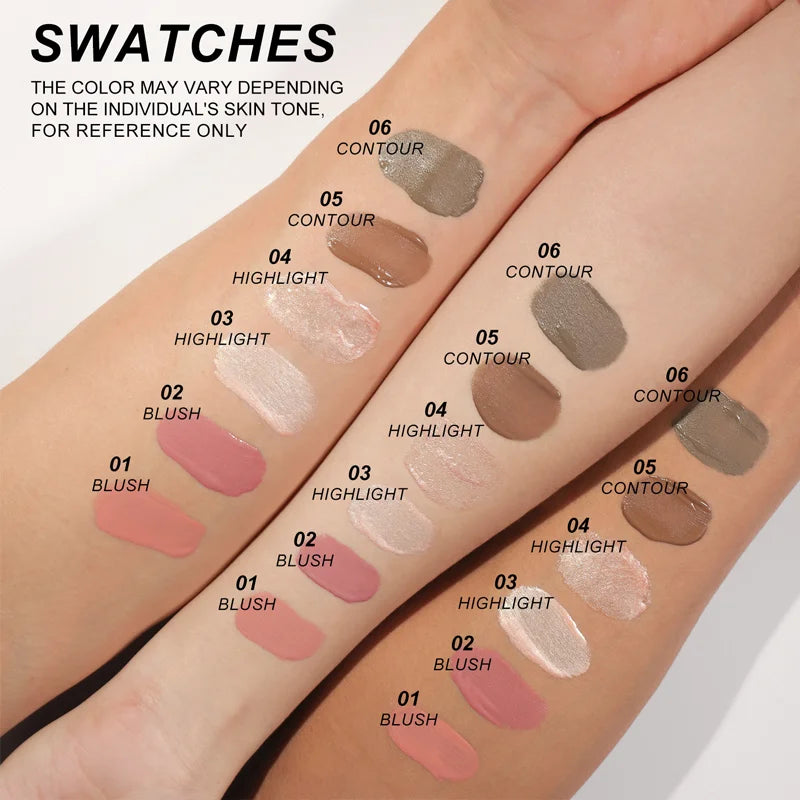 ✨ Multifunctional Liquid Blush Stick – Blush, Contour, Highlighter & Fard à Paupières 4-en-1