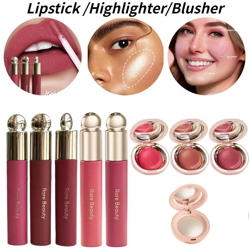 💖 Rare Beauty Blush Cream  Fard à Joues, Lèvres & Yeux Liquide Hydratant & Waterproof