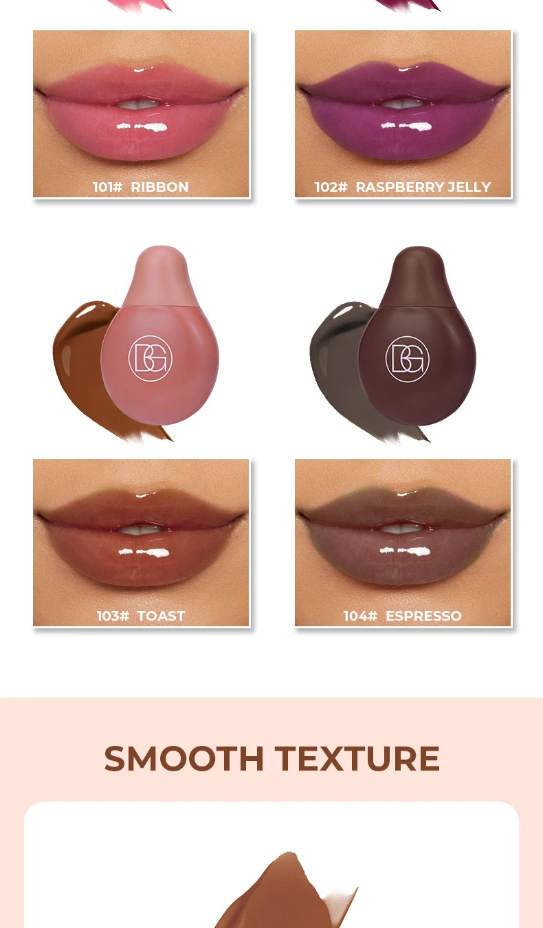 💧 Beauty Glazed Brillance Lèvres Hydratante – Gloss Effet Miroir & Soin Protecteur