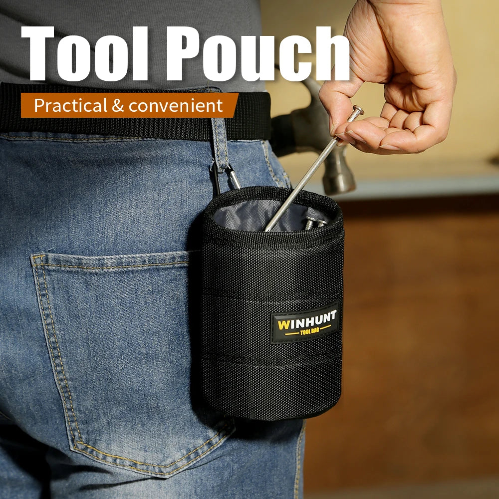 🖤 Pochette Ceinture à Outils Noire – Résistante & Multifonction