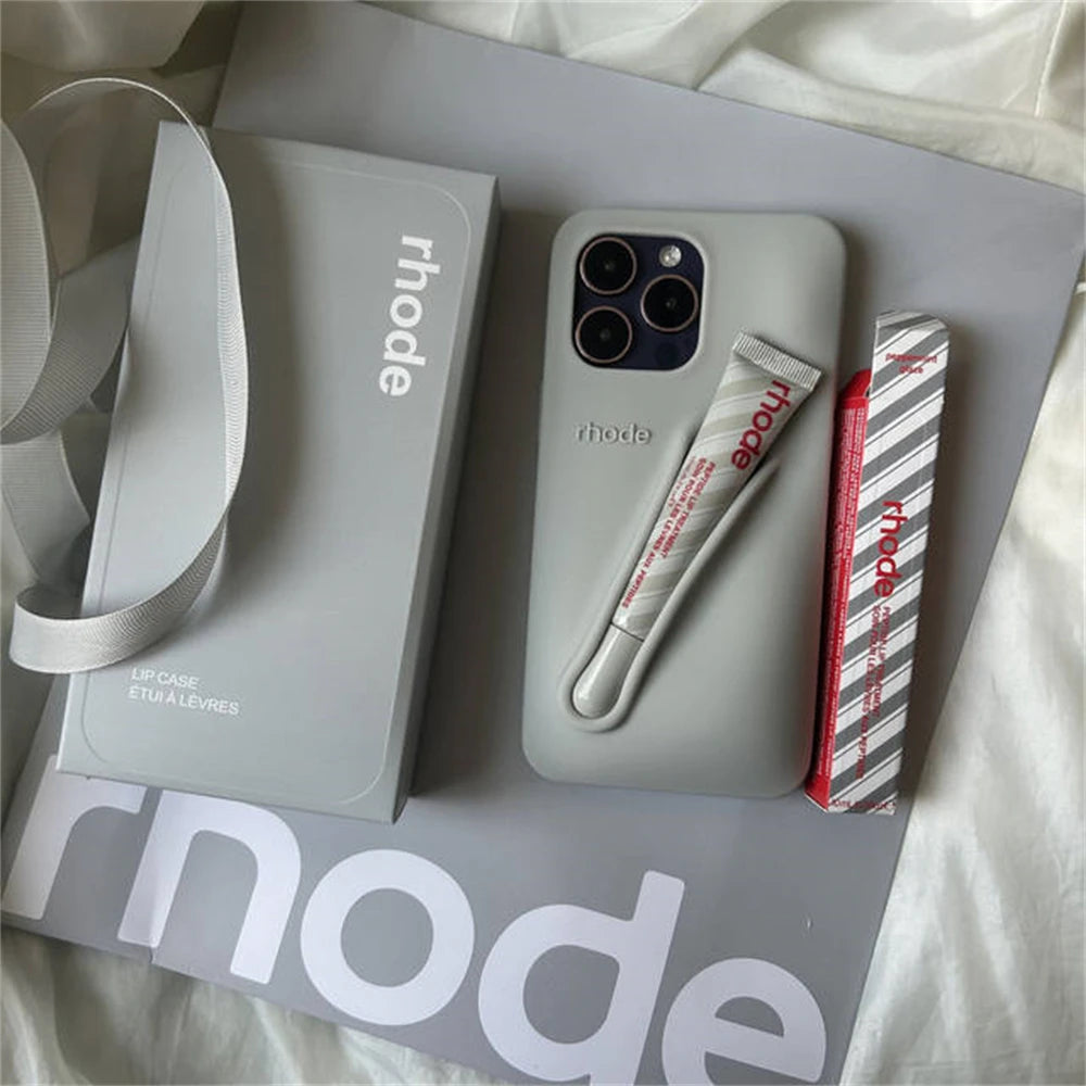 👜 Ensemble Sac Rhode – Coque iPhone + Rouge à Lèvres + Boîte Cadeau Chic & Pratique