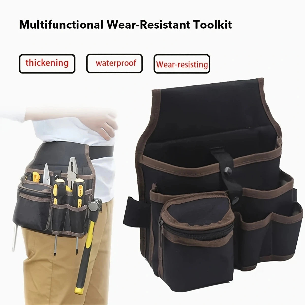 🧰 Sac à Outils Ceinture Électricien – Compact, Résistant & Multi-Usages