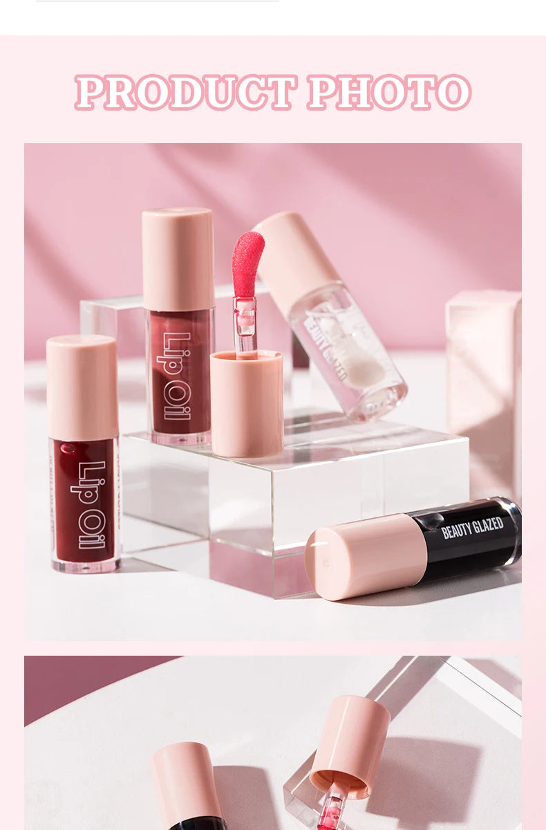 🖤 Beauty Glazed Huile à Lèvres Noire – Hydratation Intense & Effet Repulpant