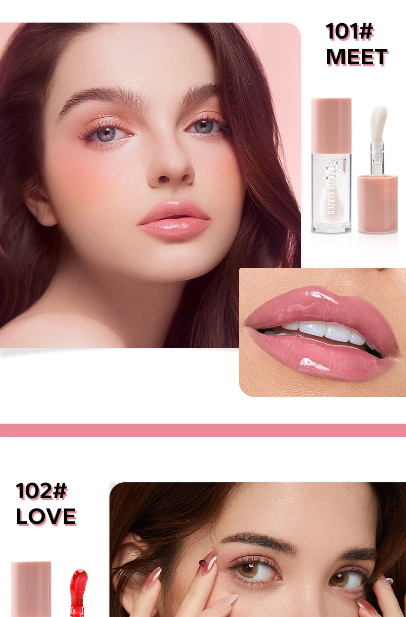 🖤 Beauty Glazed Huile à Lèvres Noire – Hydratation Intense & Effet Repulpant