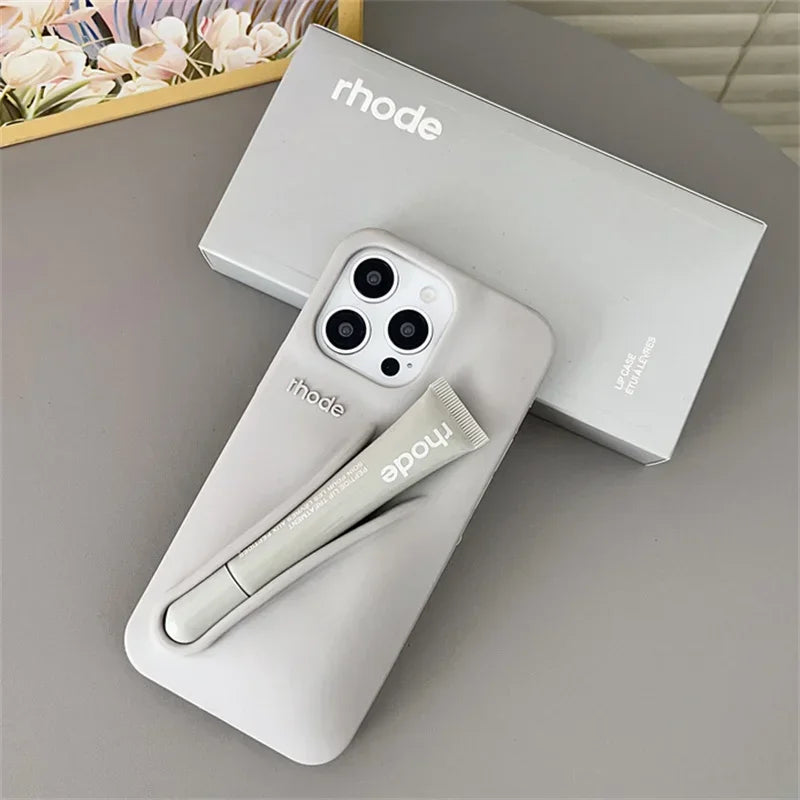 📱💄 Rhode Original  Coque iPhone + Baume à Lèvres Ultra Stylée Original High Quality