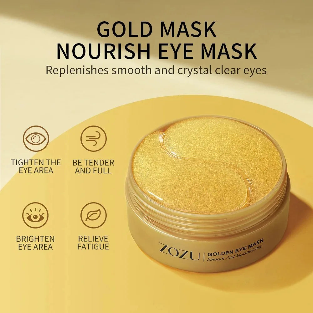 🥑 Masque Collagène Or – Anti-Cernes & Anti-Poches (60 ou 120 pcs)