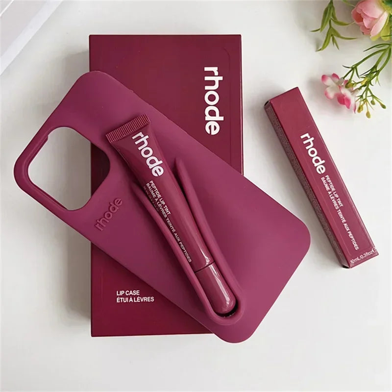 📱💄 Rhode Original  Coque iPhone + Baume à Lèvres Ultra Stylée Original High Quality